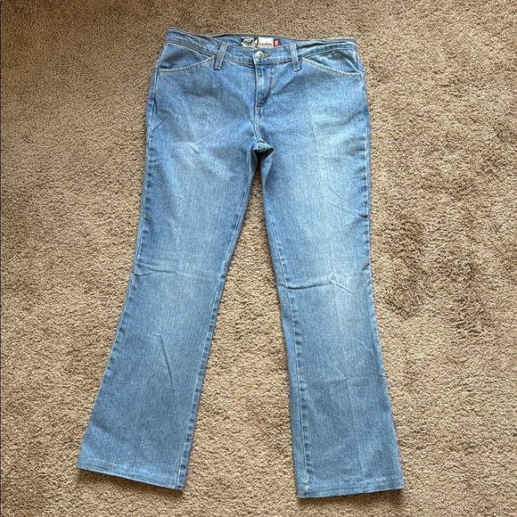 Vintage Y2K Roxy Low Rise Bootcut Flare Light Wash Jeans - Picture 1 of 10